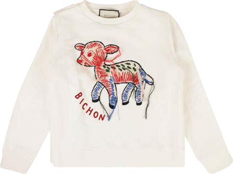 ca37394 gucci|Gucci crewneck fawn sweatshirt.